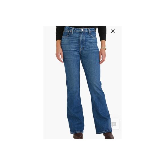 ÉTICA Anya Modern Flare Leg Jeans Wetlands SZ27 - Picture 1 of 9